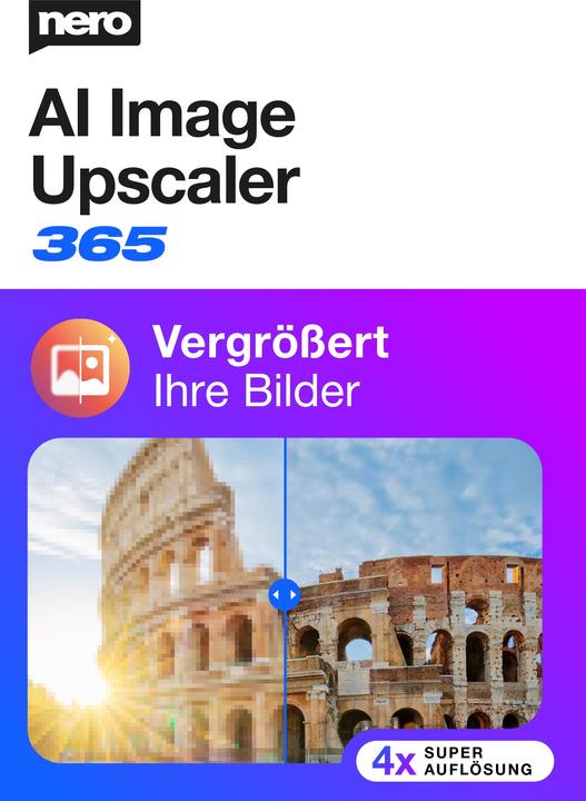 Actual product image Nero AI Image Upscaler 365 Download Code (1 User, 1 Devices/Users, 12 months)