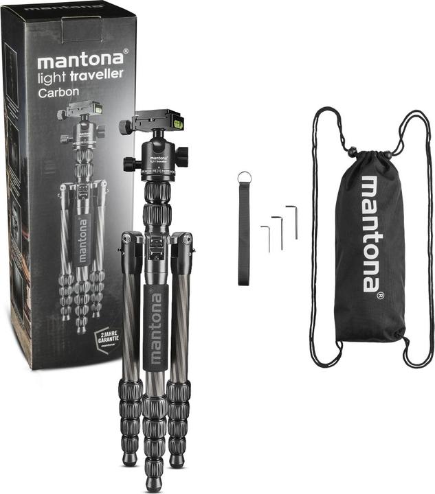 Produktbild mantona Light traveller Carbon (Carbon)