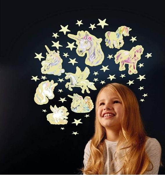 Actual product image Brainstorm Stars & Unicorns Glow in the Dark