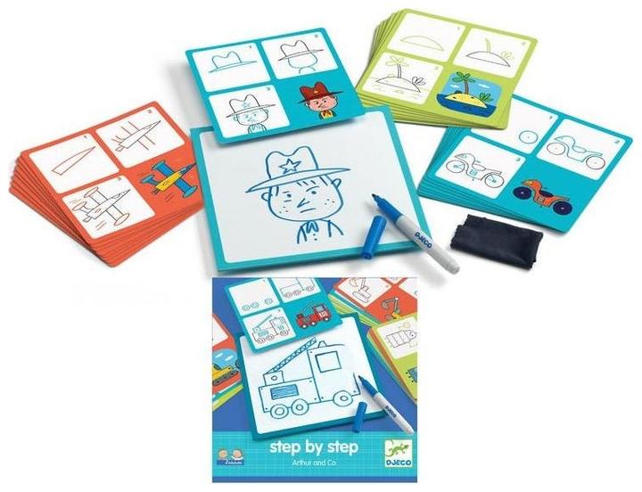 Image du produit Djeco Eduludo Pas à pas Arthur and Co (Allemand, Français, Italien, Anglais)