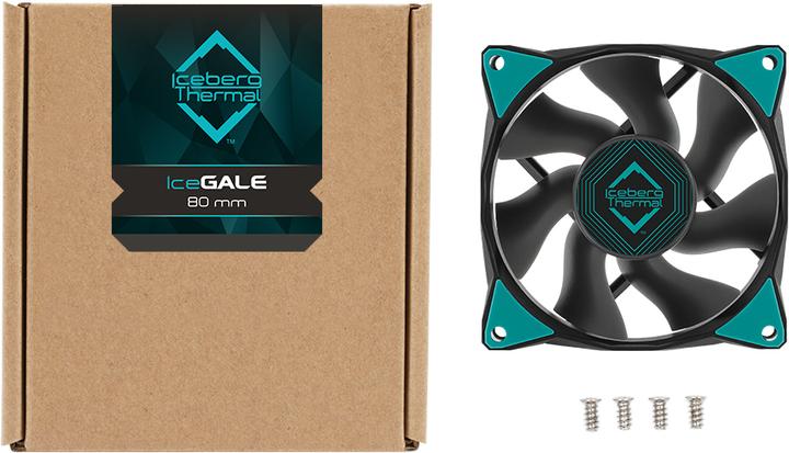 Iceberg Thermal IceGALE Computer Case Fan 8 cm Black 1 piece(s) (80 mm, 1 x)