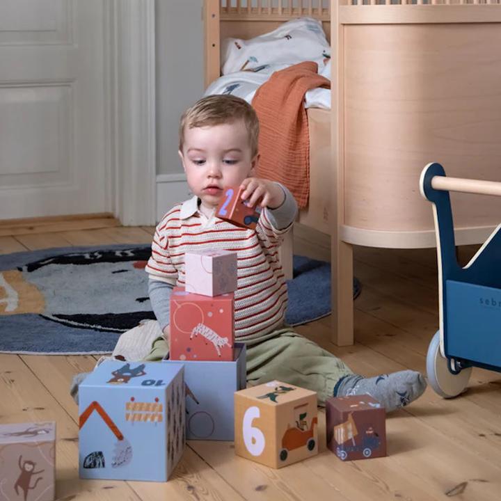 Image du produit Sebra Blocs empilables, 10 pcs, Toes/Builders, FSC™ Mix