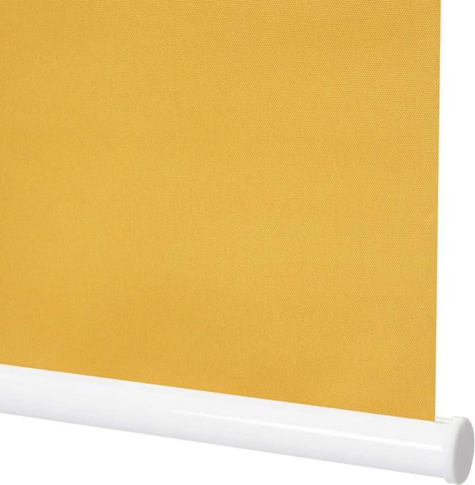 Produktbild Swisshandel24 Rollo 40x160cm gelb, Fensterrollo Seitenzugrollo Jalousie, Sonnenschutz Verdunkelung blickdicht (40 x 160 cm)