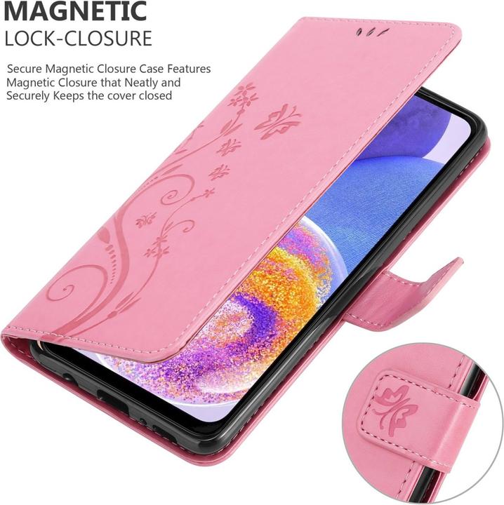 Image du produit Cadorabo Flower Book Housse pour Samsung Galaxy A23 4G (Samsung Galaxy A23)