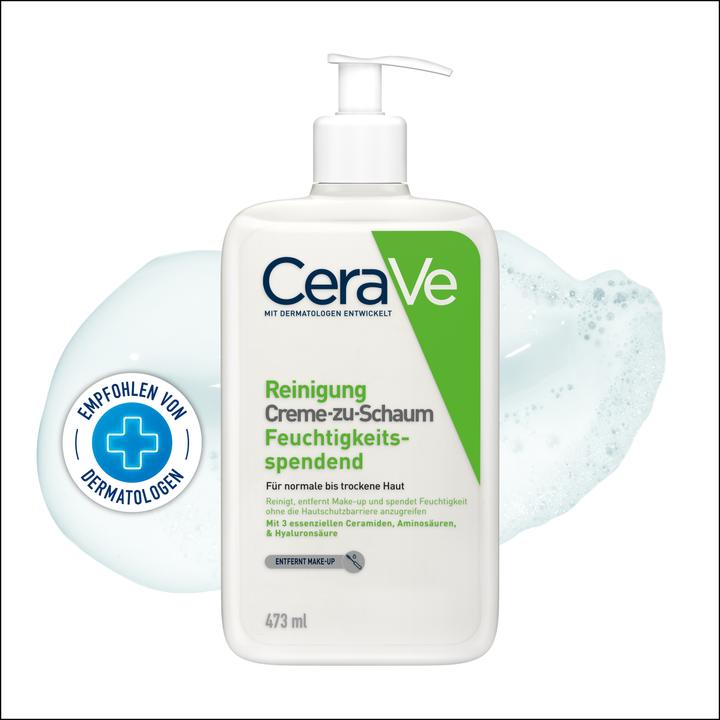 Produktbild CeraVe Creme-zu-Schaum Reinigung (Schaum, 473 ml)