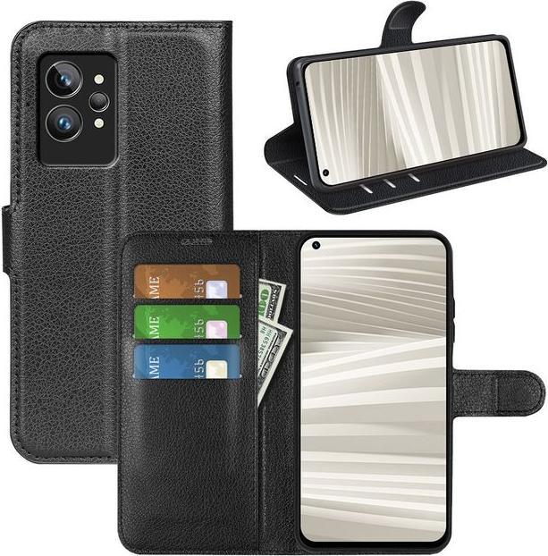 Actual product image MU Classic Litchi Leather Bookcover Series (Realme GT2 Pro)