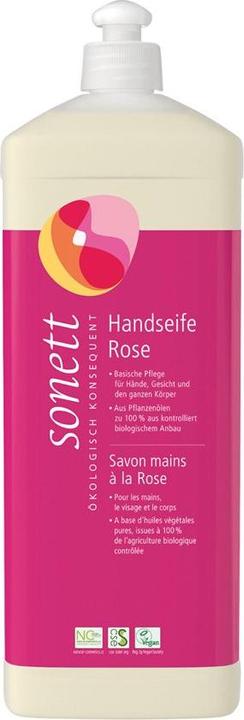 Sonett Hand Soap Rose Refill Bottle (Liquid soap, 1000 ml)