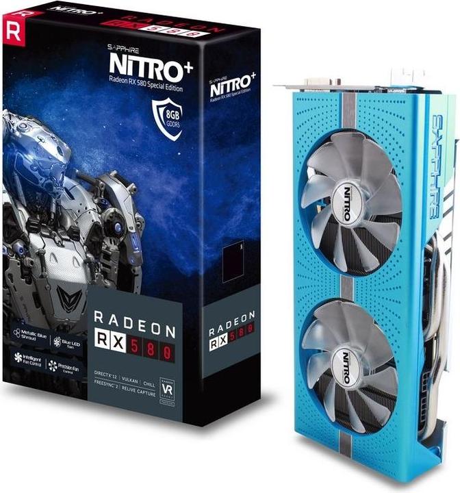 Image du produit Sapphire Radeon RX580 Nitro+ édition spéciale (8 Go)