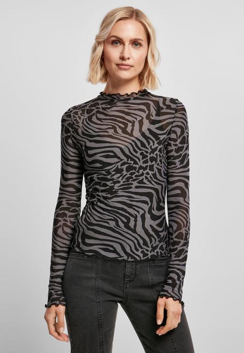 Immagine prodotto Urban Classics Donna AOP Mesh Turtleneck Longsleeve (XL)