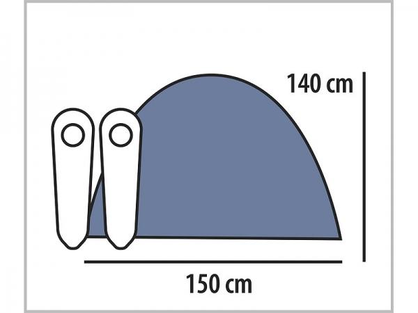 Immagine prodotto Semptec Tenda a cupola automatica per 2 persone (Tenda a cupola, 2.50 kg, 2 persone)