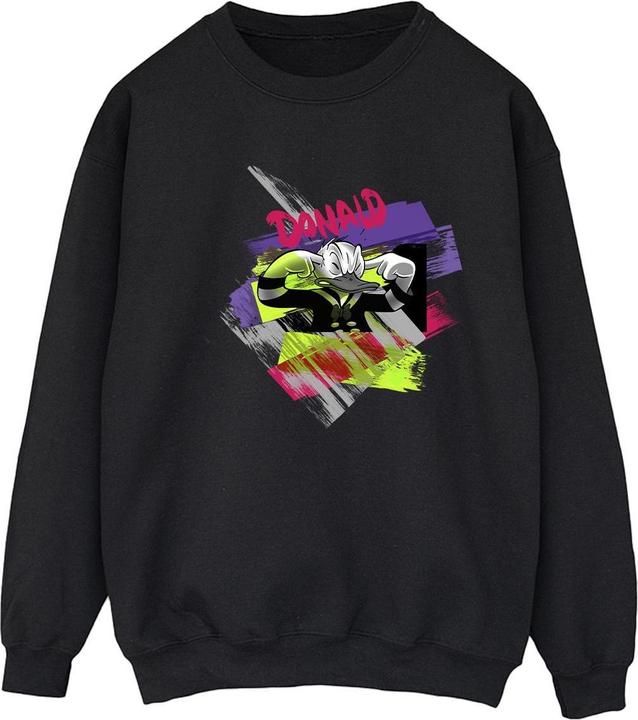 Disney Donald Duck Ear Plug Bright Sweatshirt (L)