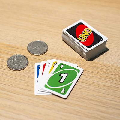 Actual product image Super Impulse Worlds Smallest Uno (German, French, Italian, English)