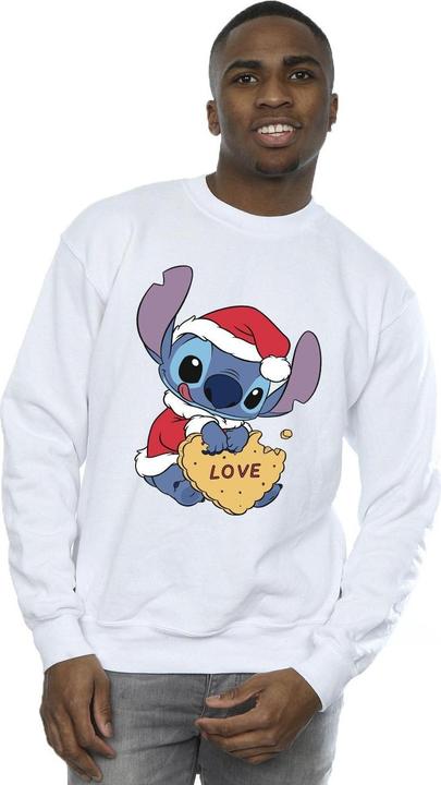 Immagine prodotto Disney Lilo And Stitch Christmas Love Biscuit Felpa Uomo (XL)