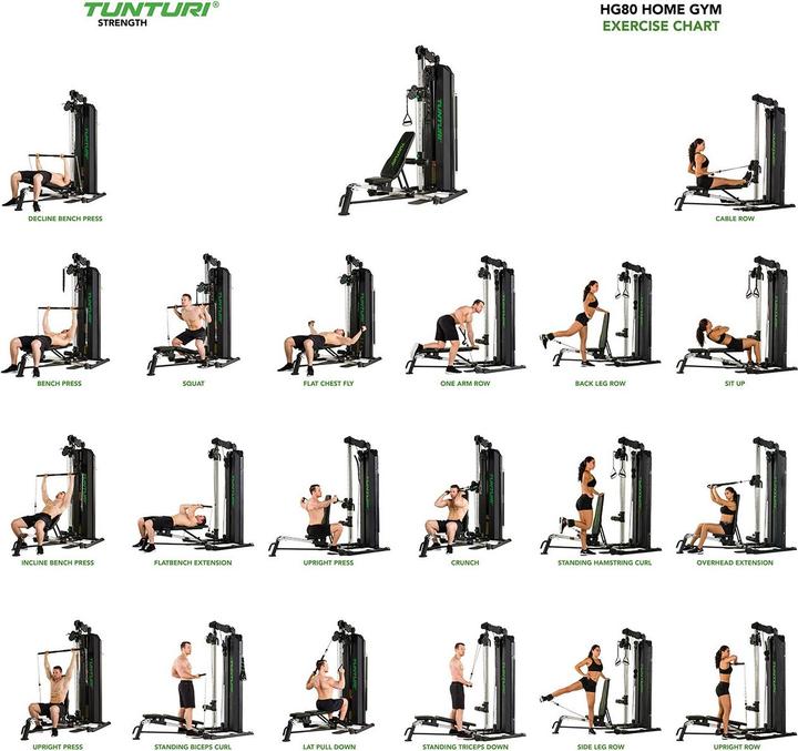 Actual product image Tunturi Kraftstation HG80 - platzsparend