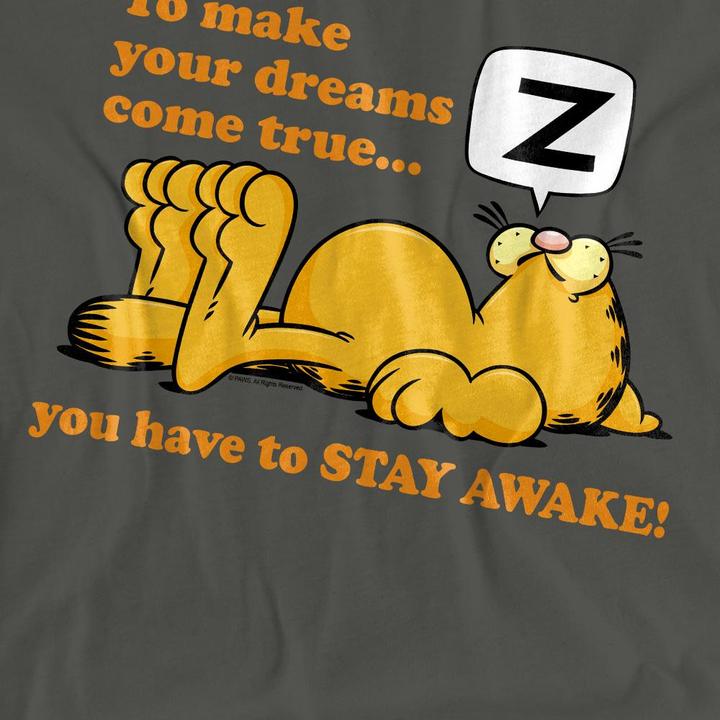 Immagine prodotto Garfield Stay Awake Maglietta Adulto Unisex (S)