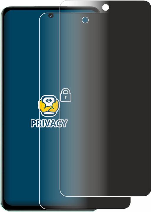 Productafbeelding BROTECT Anti-spionnetje privacyfolie Beschermfolie tegen blauw licht (2 Stuk, Realme C67 4G)
