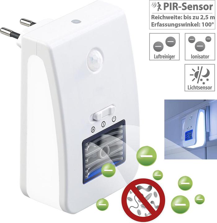 Produktbild Newgen medicals 2in1-Ionisator-Luftreiniger & Nachtlicht (20 m²)