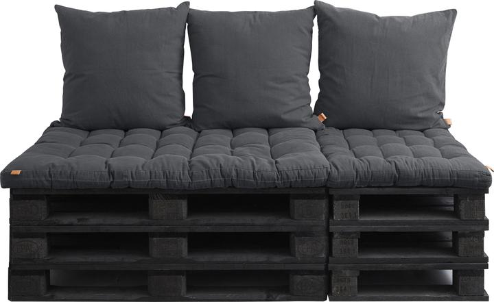 Image du produit Schou Coussin pour palette GABRIEL, black 120x80x12cm (120 x 80 x 12 cm)
