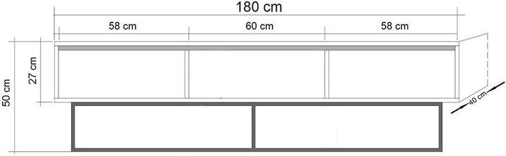 Produktbild Hanah Home Alaiya (180 x 40 x 50 cm)