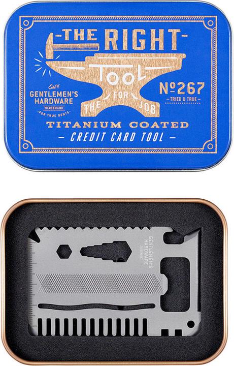 Actual product image Gentlemen's Hardware Credit Card Tool (15 Functions)