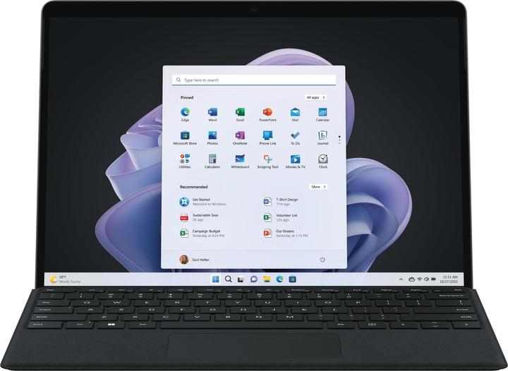 Produktbild Microsoft Surface Pro 9 for business (13", Intel Core i7-1265U, 16 GB, 256 GB, Ohne Tastaturlayout)