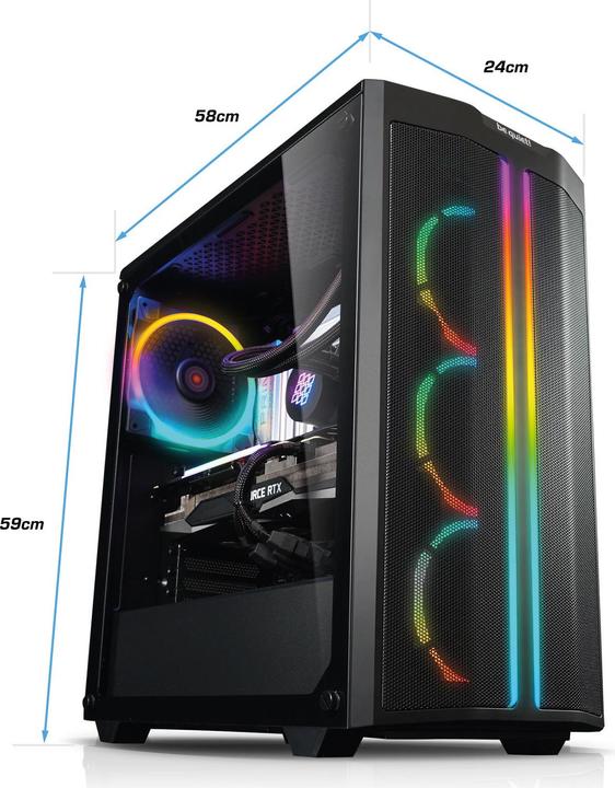 Produktbild Kiebel Legend V (AMD Ryzen 7 5800X3D, 32 GB, 2000 GB, GeForce RTX 4070 Ti Super)