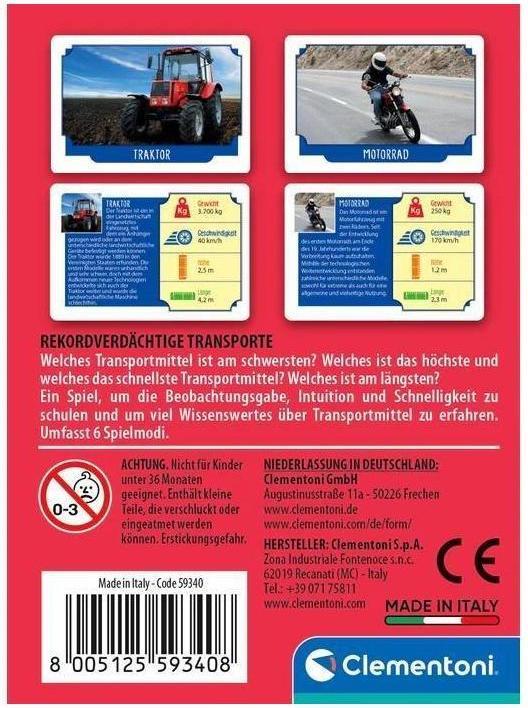 Actual product image Clementoni Record-breaking transports (German)