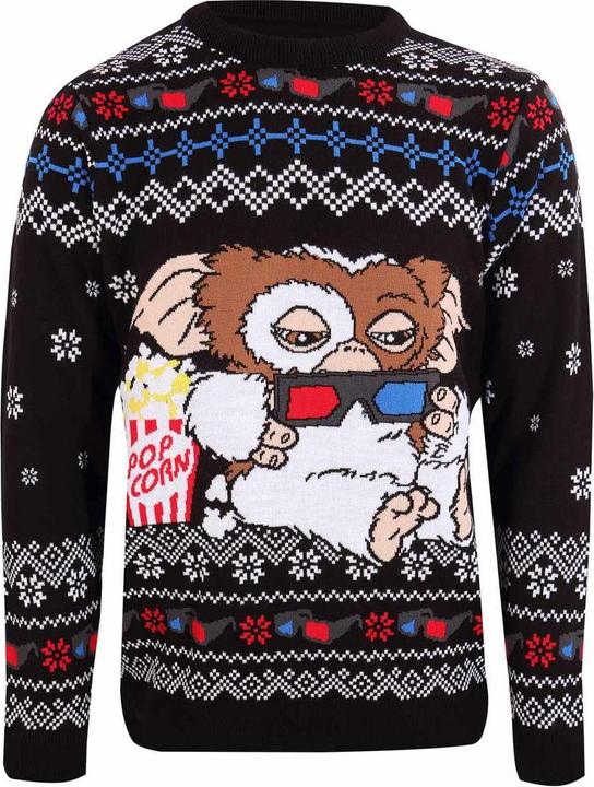 Actual product image Gremlins Unisex Adult Gizmo Popcorn Knitted Sweatshirt (XL)
