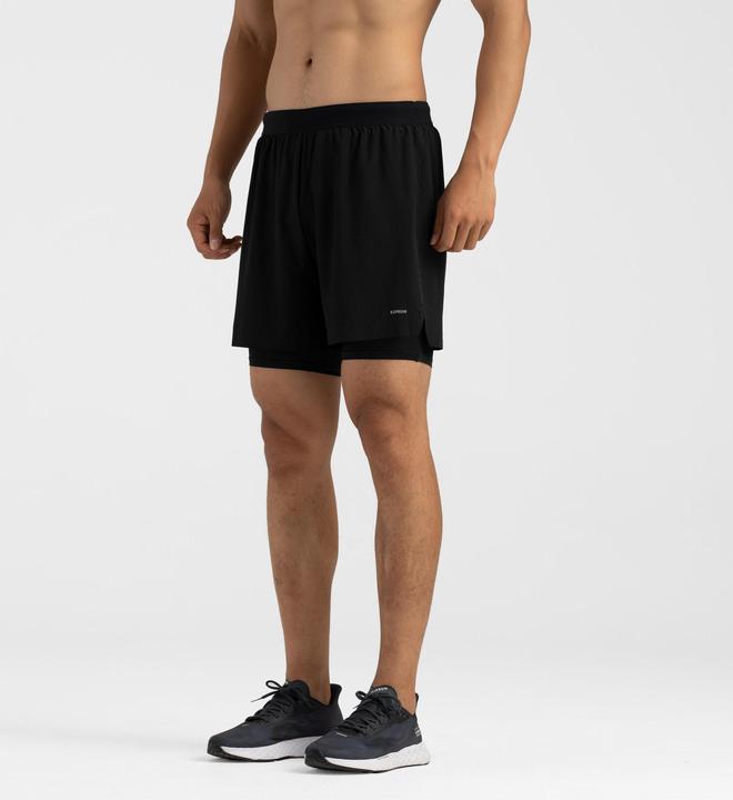 Immagine prodotto Kiprun Laufshorts Herren Tights 2-in-1 - schwarz (XXL)