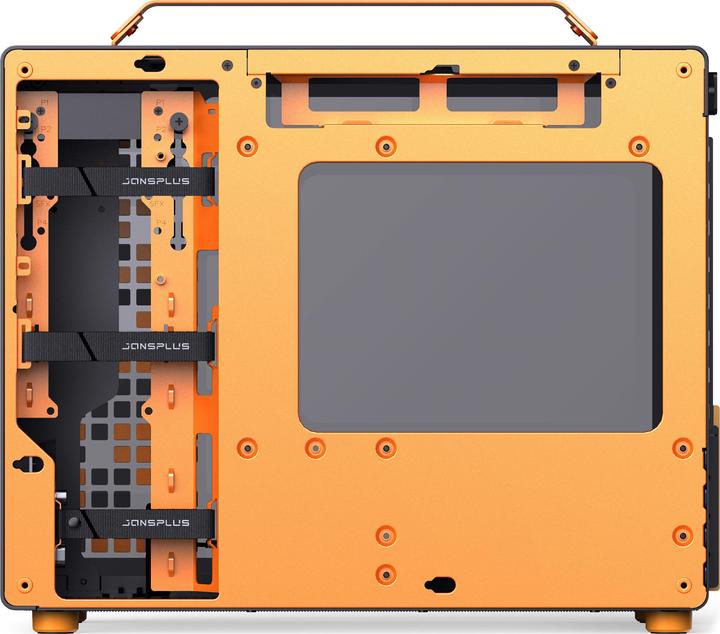 Image du produit Jonsplus MATX Handle Case Z20 - Noir-Orange (mATX, Mini-ITX)