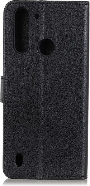 Actual product image MU Classic Litchi Leather Bookcover Series (Motorola Moto G8 Power Lite)
