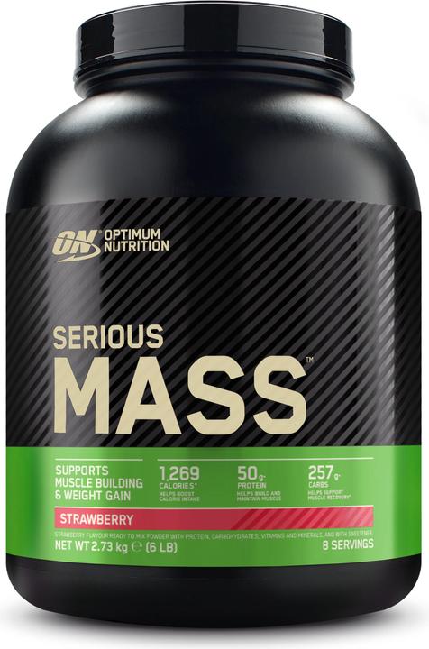 Actual product image Optimum Nutrition Serious Mass (Strawberry, 1 pcs., 2722 g)