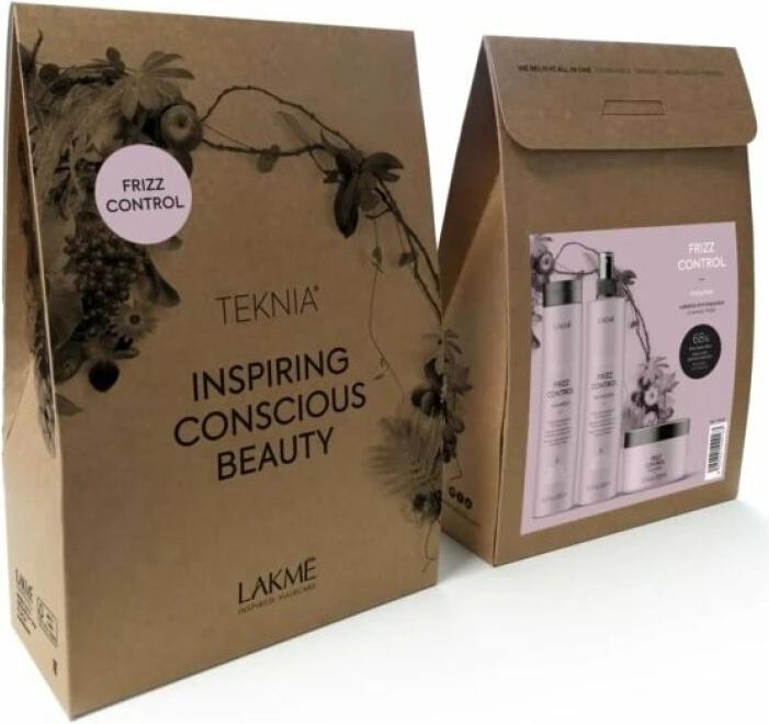 Actual product image Lakmé Lakme TKN Frizz Control Retail Pack: Shampoo 300ml + Care 250ml + Protection 300ml