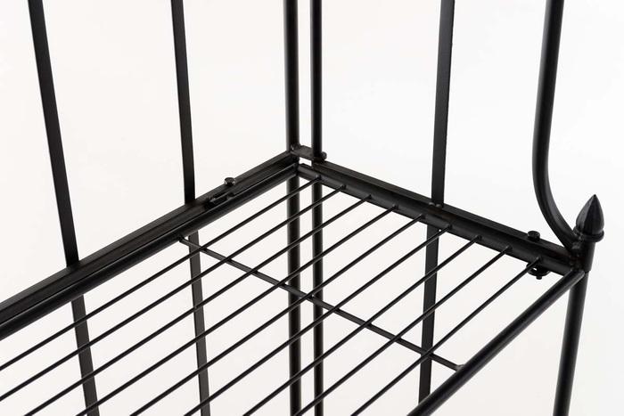Actual product image CLP Flora freestanding shelf, black (66 x 32 x 175 cm)