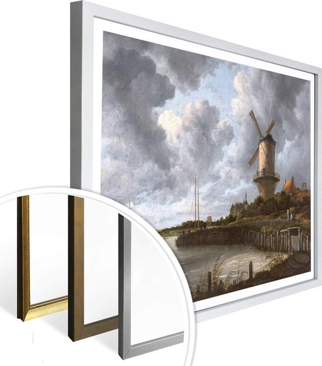 Immagine prodotto Trenddeko van Ruisdael - Il mulino a vento di Wijk vicino a Duurstede (50 x 40 cm)