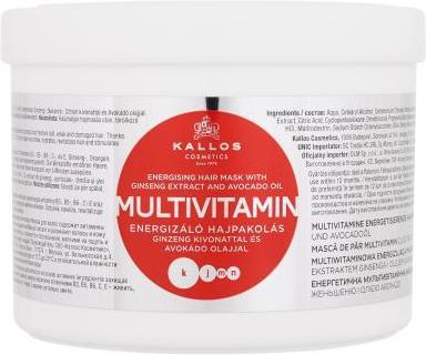 Actual product image Kallos KJMN MULTIVITAMIN Hair Mask with Avocado Oil 500ml (500 ml)