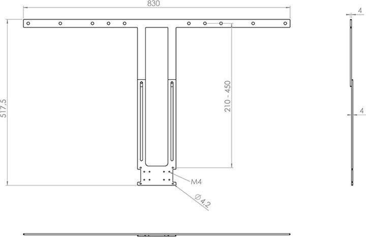 Actual product image Hagor Mounting kit for Poly Studio X50