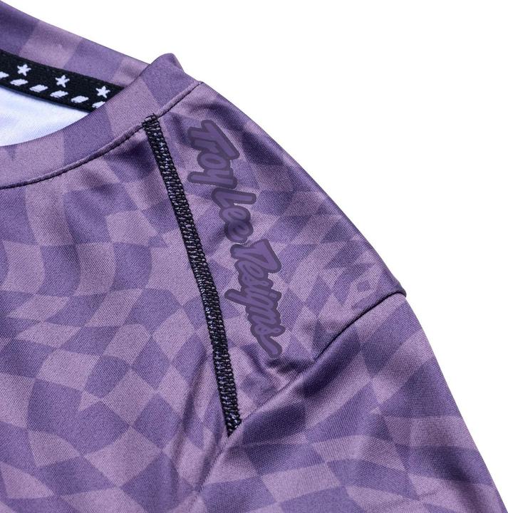 Produktbild Troy Lee Designs Womens Lilium SS Jersey, Twisted Checkers, deep purple, XL (XL)