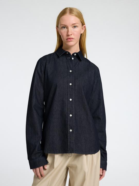 Actual product image Selected Femme Body-hugging long-sleeved denim shirt (38)
