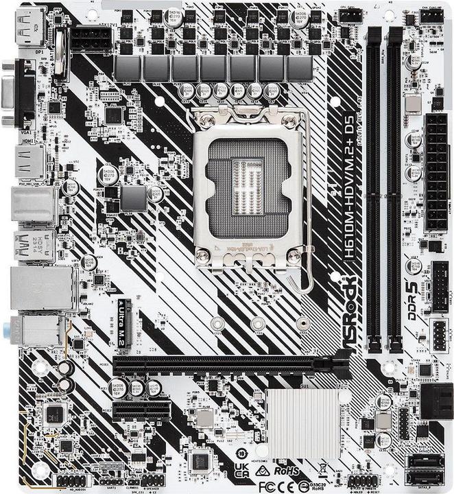 AsRock H610M-HDV/M.2+ (LGA 1700, Intel H610, mATX)