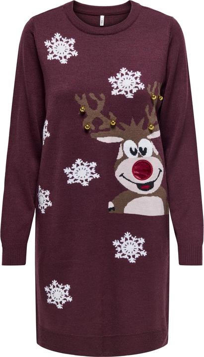 Only Weihnachtsprint Kleid (M)