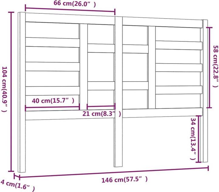 Actual product image VidaXL Edan (146 x 4 x 104 cm)