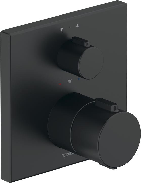 Duravit Robinet thermostatique, thermostat encastré, 2 consommateurs, carré, TH42000130