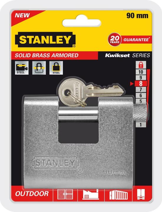 Actual product image Stanley Outdoor padlock