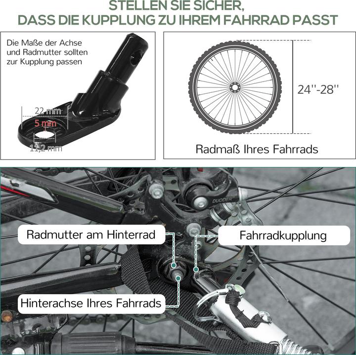 Produktbild Homcom Lastenanhänger mit Stahlrahmen