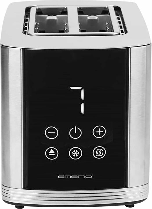 Actual product image Emerio TO-128308 Toaster BPA-free, with bun rack Stainless steel, black
