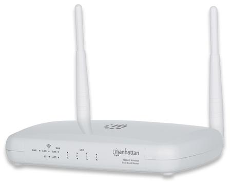 Produktbild Manhattan WL-Router 300/867Mbit/s 2,4/5 GHz Gigabit 4-Port