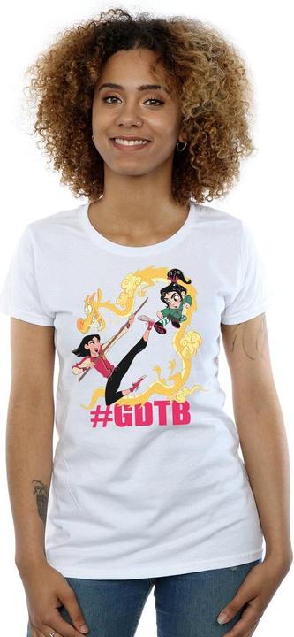 Actual product image Disney Womens/Ladies Wreck It Ralph Mulan And Vanellope Cotton T-Shirt (XL)