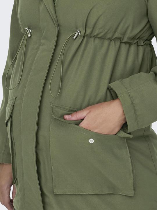 Produktbild Only Maternity Kapuze mit abnehmbarem Kunstfell-Rand Maternity Parka Langer Parka (M)