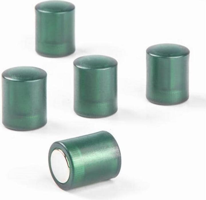 Produktbild Supermagnete Tafelmagnete zylindrisch, grün transparent (5 x)